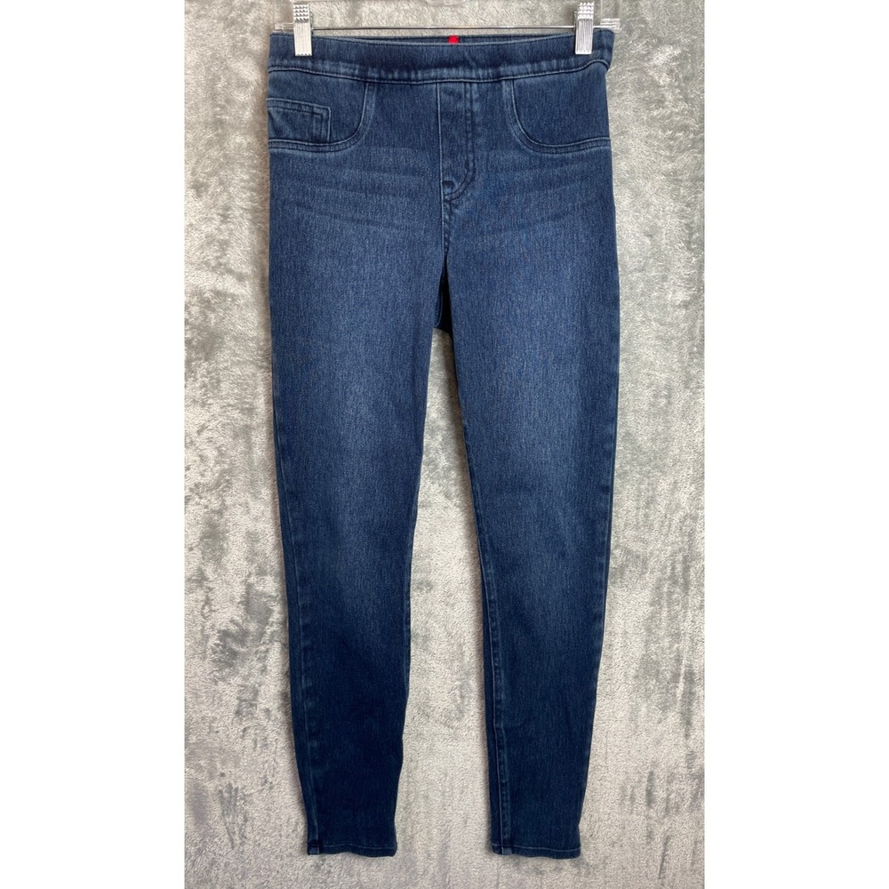 Spanx Jean-ish Ankle Leggings Womens‎ Small Blue Stretch Jeggings Pull On Pants